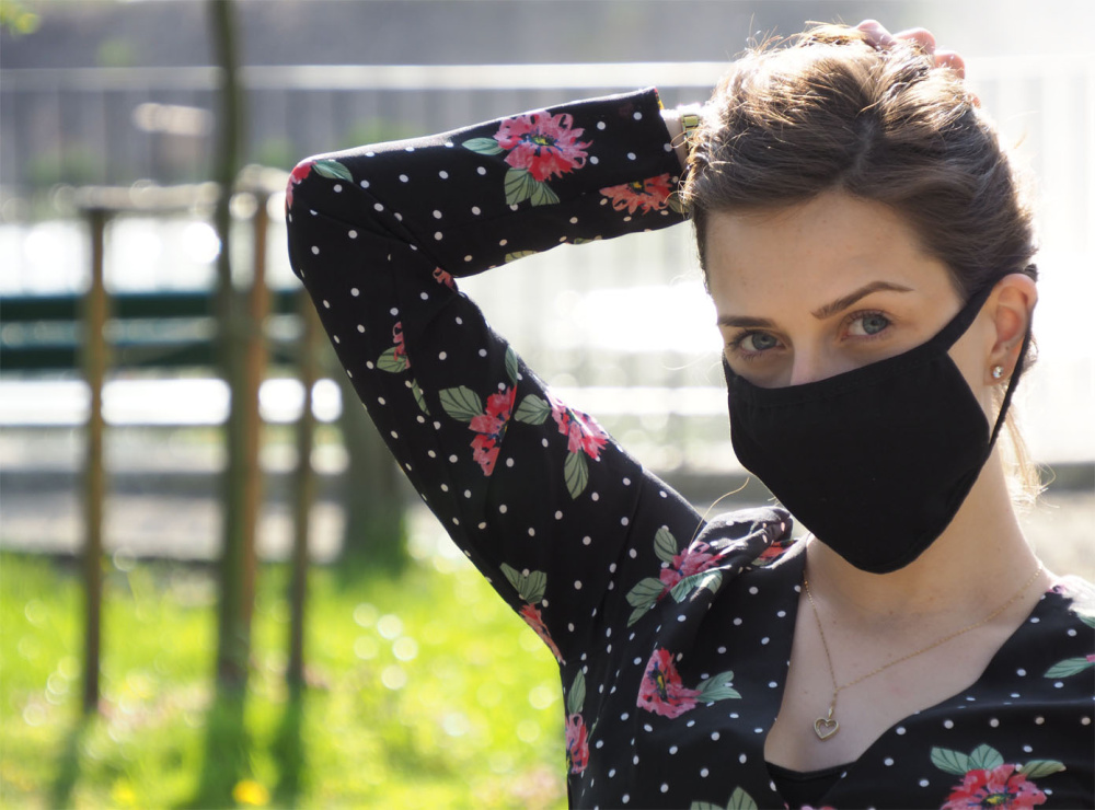 Logotrade reklaamtoote foto: MARS PRO puuvillane mask (suurus L) tasku ja HEPA-filtriga 1570165