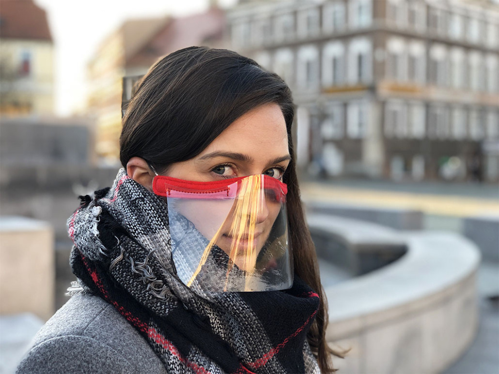 Logotrade reklaamtoote foto: KALIPSO näokaitse - läbipaistev mask suu ja nina jaoks 1447162