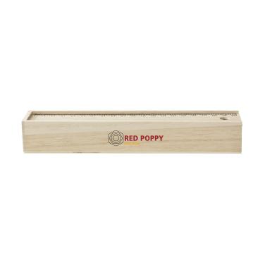 Logo trade meened foto: LiniBox värvipliiatsid puidust karbis