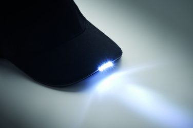 Logotrade firmakingitused pilt: LUZCAP 5 paneeliga LED puuvillane müts 220gr/m²