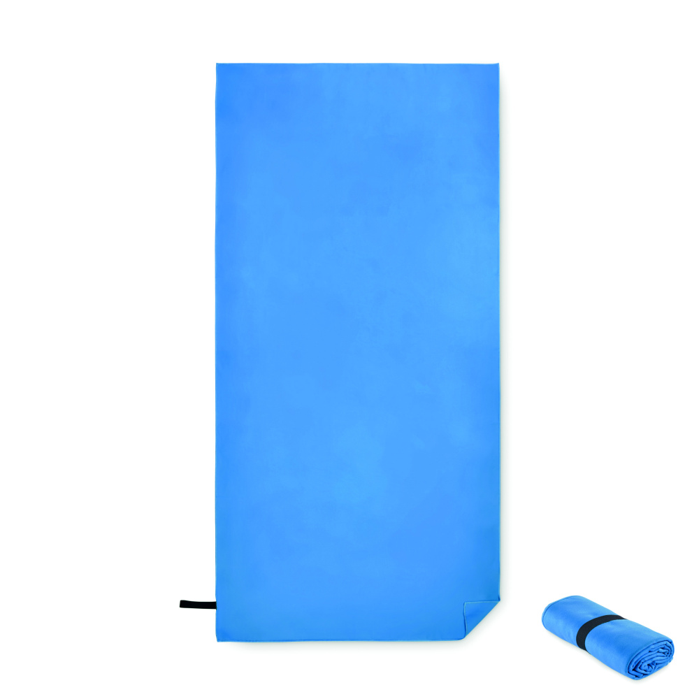 Logotrade ärikingituse foto: WAXOFF kahepoolne mikrokiust rätik, sinine