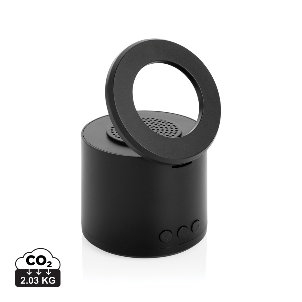 Logo trade ärikingituse pilt: Magpulse RCS taaskasutatud plastist 3W kõlar magnetilise hoidikuga