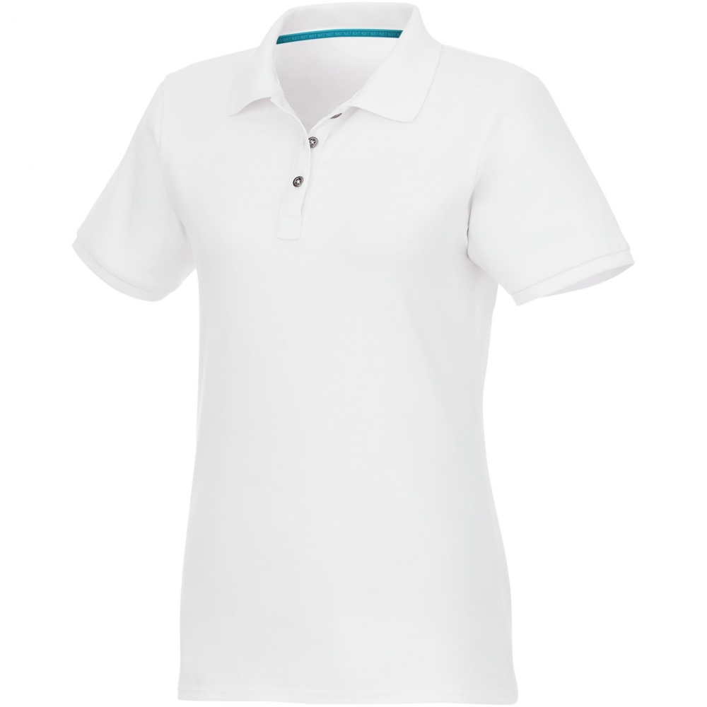 Logotrade mainostuote tuotekuva: Beryl short sleeve women's organic recycled polo