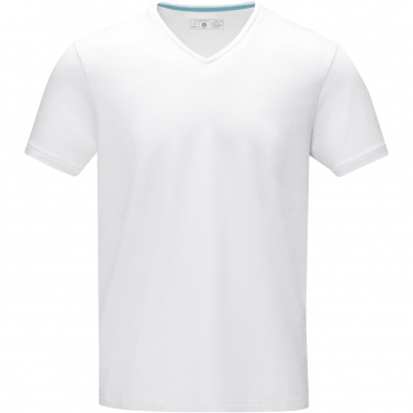 Logo trade liikelahjat tuotekuva: Kawartha short sleeve men's organic V-neck t-shirt