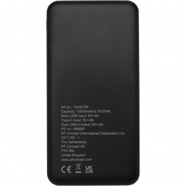 Logo trade mainoslahjat tuotekuva: Loop 10 000 mAh:n varavirtalähde kierrätetystä muovista 