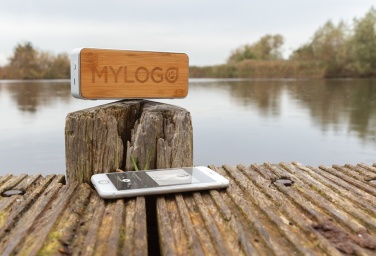 Logotrade mainostuotet kuva: Langaton Nevada-bambukaiutin 3 W