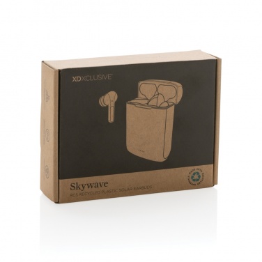 Logotrade liikelahja mainoslahja kuva: Skywave aurinkovoimakuulokkeet RCS kierrätetystä muovista