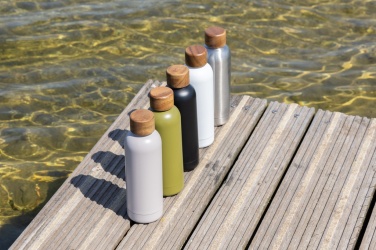 Logotrade mainostuote tuotekuva: Wood vakuumipullo RCS ruostumattomasta teräksestä