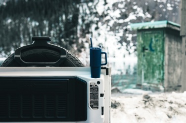 Logo trade liikelahjat mainoslahjat kuva: Tana matkamuki kahvalla 90 ml RCS muovista