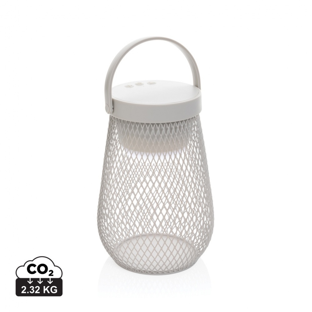 Logotrade mainoslahjat ja liikelahjat tuotekuva: Aurora USB-ladattava pöytävalaisin RCS kierrätysmuovista