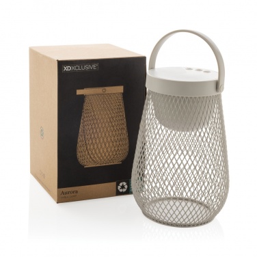 Logotrade mainoslahjat ja liikelahjat tuotekuva: Aurora USB-ladattava pöytävalaisin RCS kierrätysmuovista