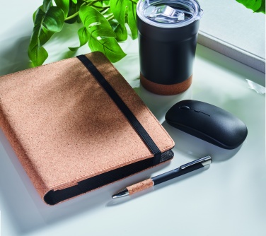 Logo trade mainoslahja kuva: A5 kansio korkkia