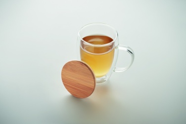 Logo trade mainoslahja ja liikelahja tuotekuva: Kaksiseinäinen lasimuki