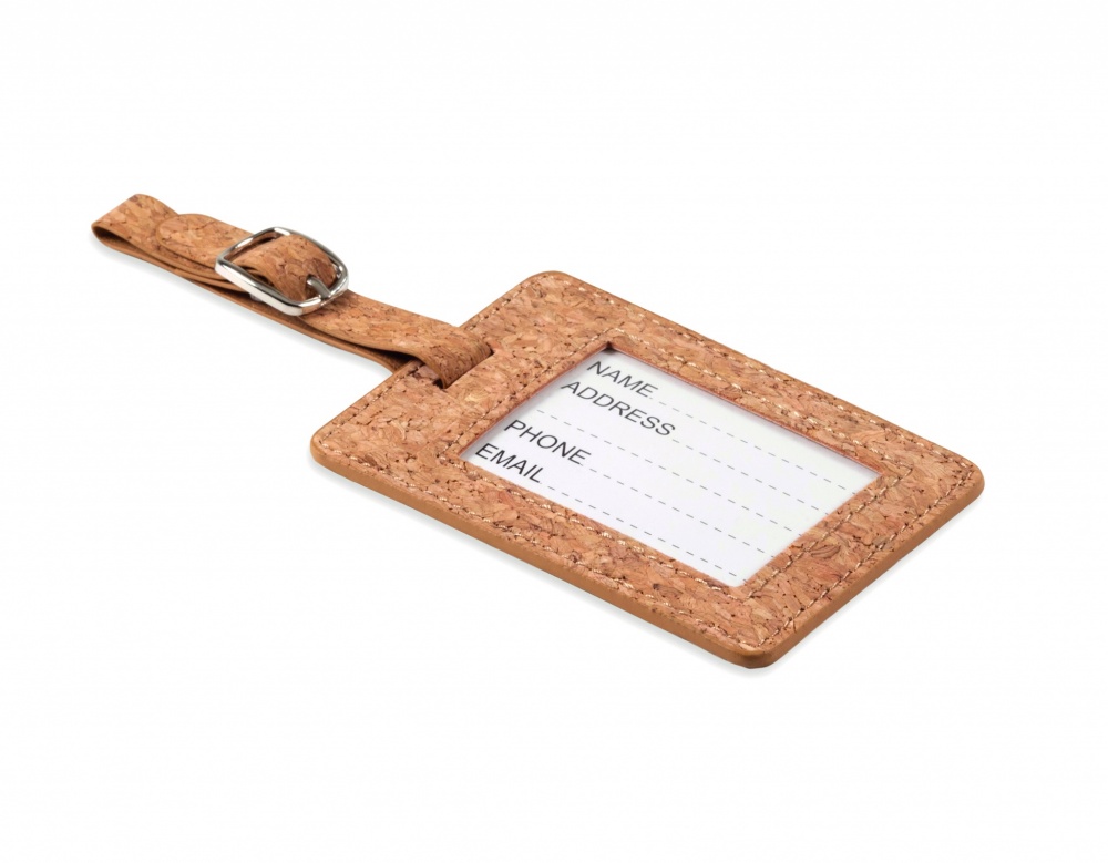 Logotrade liikelahja tuotekuva: Cork luggage tag