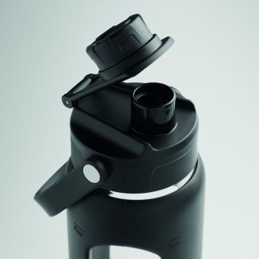 Logo trade mainoslahjat tuotekuva: Lasipullo hylsyllä 750 ml