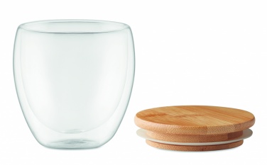 Logotrade liikelahjat kuva: Bambu borosilikaattilasi 250ml Hamburg