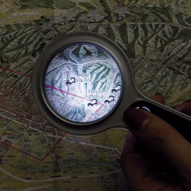 Logo trade mainoslahja kuva: Suurennuslasi, jossa LED GLOUCESTER