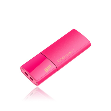 Logotrade mainoslahja tuotekuva: Pendrive Silicon Power 3.0 Blaze B05, pinkki