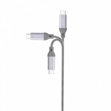 Logotrade liikelahjat kuva: Nailoninen tiedonsiirtokaapeli LK30 Type - C Quick Charge 3.0