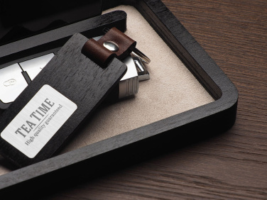 Logo trade mainoslahja kuva: Puinen työpöydän järjestäjä 1818121