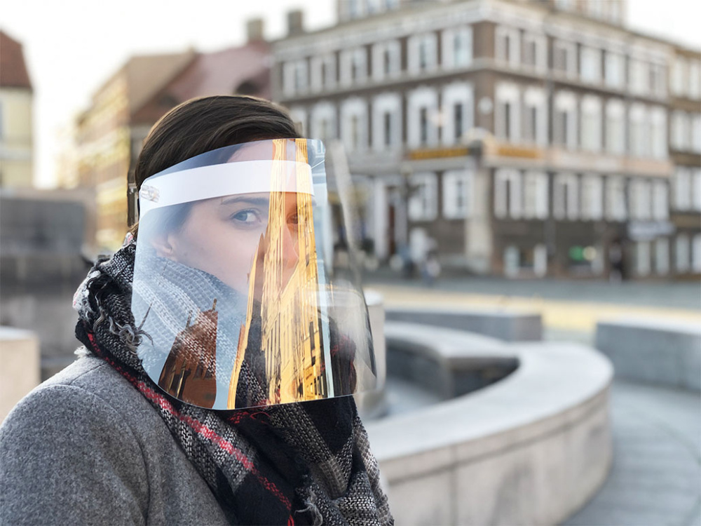 Logo trade mainostuotet tuotekuva: TEMIDA käännettävä kasvosuoja 1424162