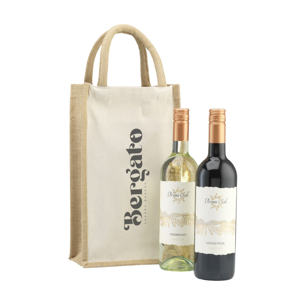Logotrade mainostuotet kuva: Juuttikangas Double Wine Bag