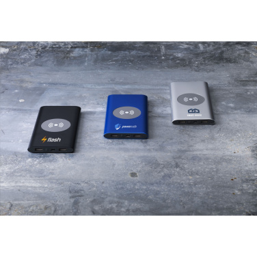 Logo trade mainoslahja kuva: Alumiininen 8000 Wireless Powerbank langaton laturi