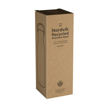Logotrade mainoslahja tuotekuva: Nordvik RCS Recycled Steel 500 ml juomapullo