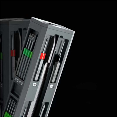 Logo trade mainoslahja ja liikelahja tuotekuva: SCX.design T20 30-osainen ruuvimeisseli- ja korjaussetti alumiinikotelossa