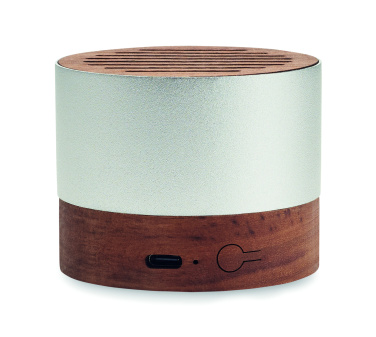 Logotrade mainostuote tuotekuva: Kierrätetystä alumiinista valmistettu kaiutin