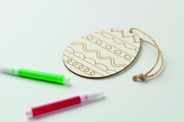 Logo trade mainoslahja ja liikelahja tuotekuva: Puinen munamaalaussetti