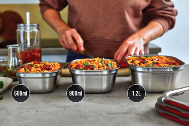 Logotrade mainoslahja tuotekuva: Black+Blum 3-osainen ateriarasiasetti – S, M, L