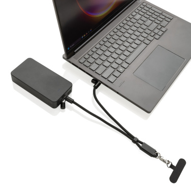 Logotrade liikelahjat kuva: LoopAmp RCS RPET - puhelinrannehihna 60 W:n kaapelilla