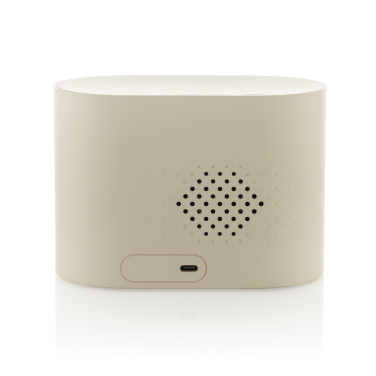 Logotrade liikelahjat kuva: LumaRise RCS -herätyskello, valkoinen kohina, kierrätysmuovi