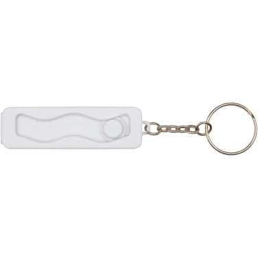 Logotrade liikelahja mainoslahja kuva: Aggia bambuinen puhelinjalusta ja kierrätetystä muovista tehty hypistelylelu