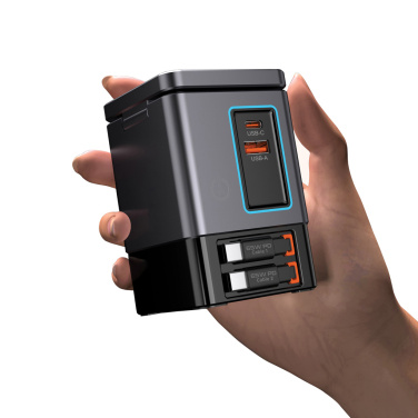 Logotrade liikelahja tuotekuva: Urban Vitamin Sacramento 105WGAN -laturi, kaapelit