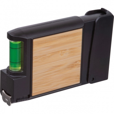 Logotrade mainostuote tuotekuva: 3 metrin mittanauha ja vatupassi HALIFAX