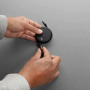 Logotrade mainostuotet kuva: Terra RCS 240W kierrätysalumiini 2 in 1 vetokaapeli