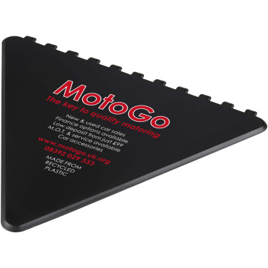 Logo trade liikelahja mainoslahja tuotekuva: Frosty triangular recycled plastic ice scraper