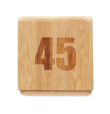 Logo trade mainostuotet tuotekuva: Bambu twist ajastin