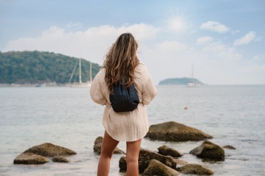 Logotrade reklaminiai produktai nuotrauka: Impact AWARE™ perdirbto džinsinio raištelio kuprinė