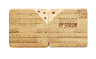 Logotrade reklaminiai produktai nuotrauka: Bambukinis druskos ir pipirų rinkinys