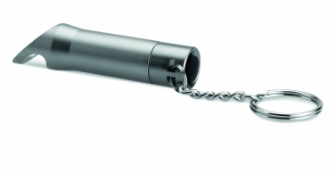 Logotrade korporatīvās dāvanas foto: Metāla lāpas atslēgu piekariņš Ylivieska