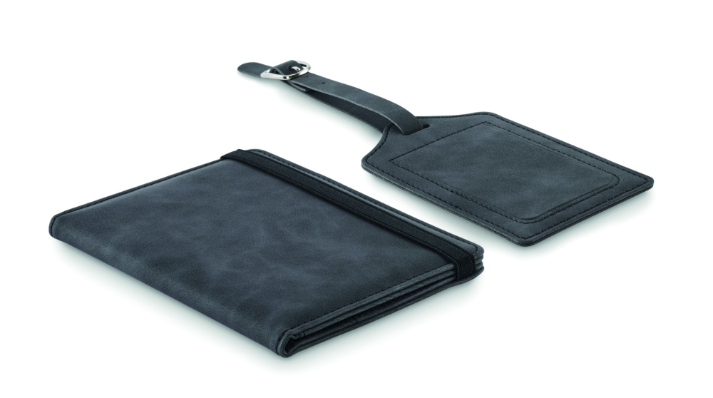 Logotrade korporatīvās dāvanas foto: Pases un bagāžas birku komplekts