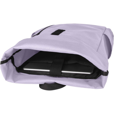 Logotrade korporatīvās dāvanas foto: Byron 15,6 collu GRS RPET mugursoma ar rullīti 18L