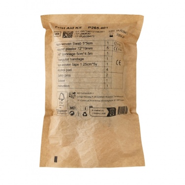 Логотрейд pекламные подарки картинка: RCS переработанный нубук PU сумка аптечка первой помощи пересылаемая