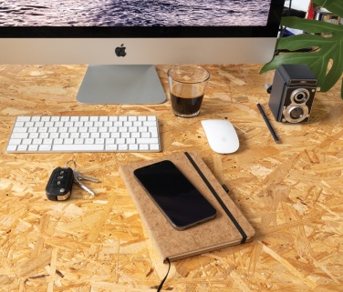 Логотрейд pекламные продукты картинка: Блокнот в твердом переплете из пробки А5