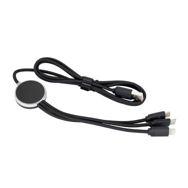 Лого трейд pекламные cувениры фото: Длинный кабель 3 в 1 с подсвечиваемым логотипом для гравировки, W201TG