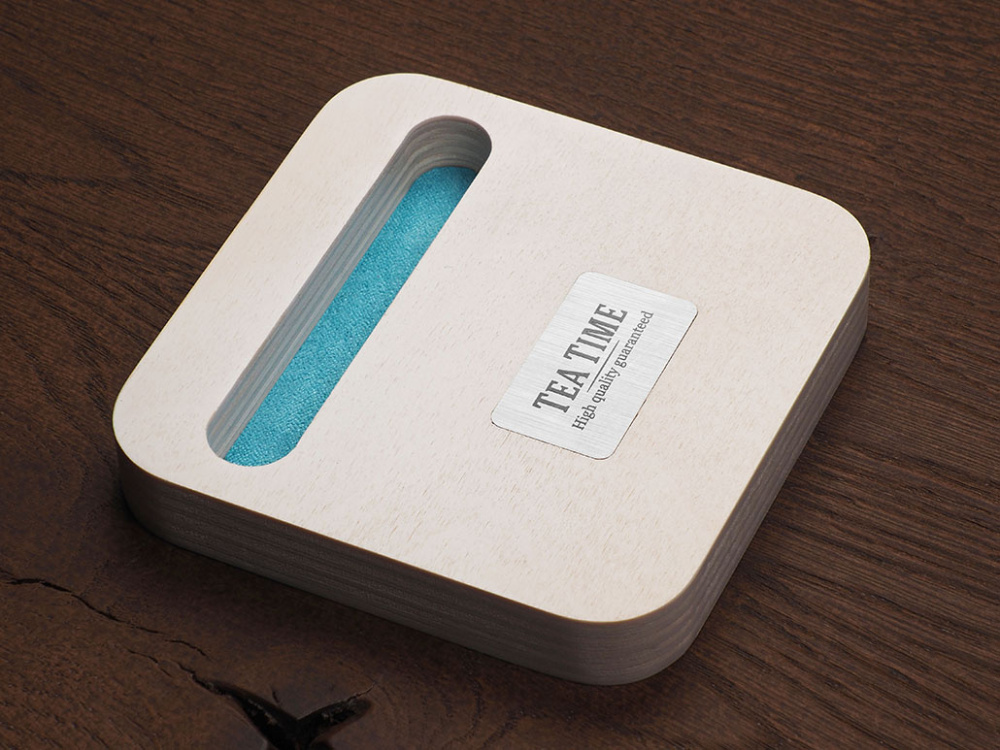 Логотрейд бизнес-подарки картинка: Деревянная подставка для телефона 1848121