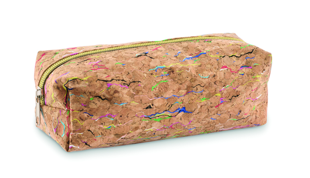 Логотрейд pекламные подарки картинка: Coloured cork pencil case